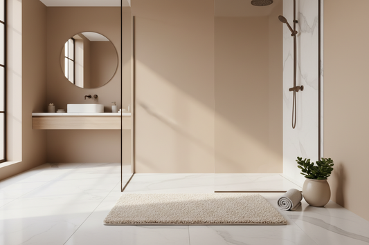 Tapis de bain luxueux dans une salle de bain spa élégante