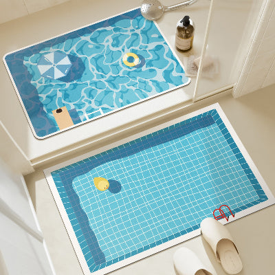 2 modèles de grand tapis pour salle de bain