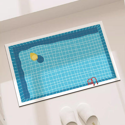 modèle petit canard de grand tapis pour salle de bain